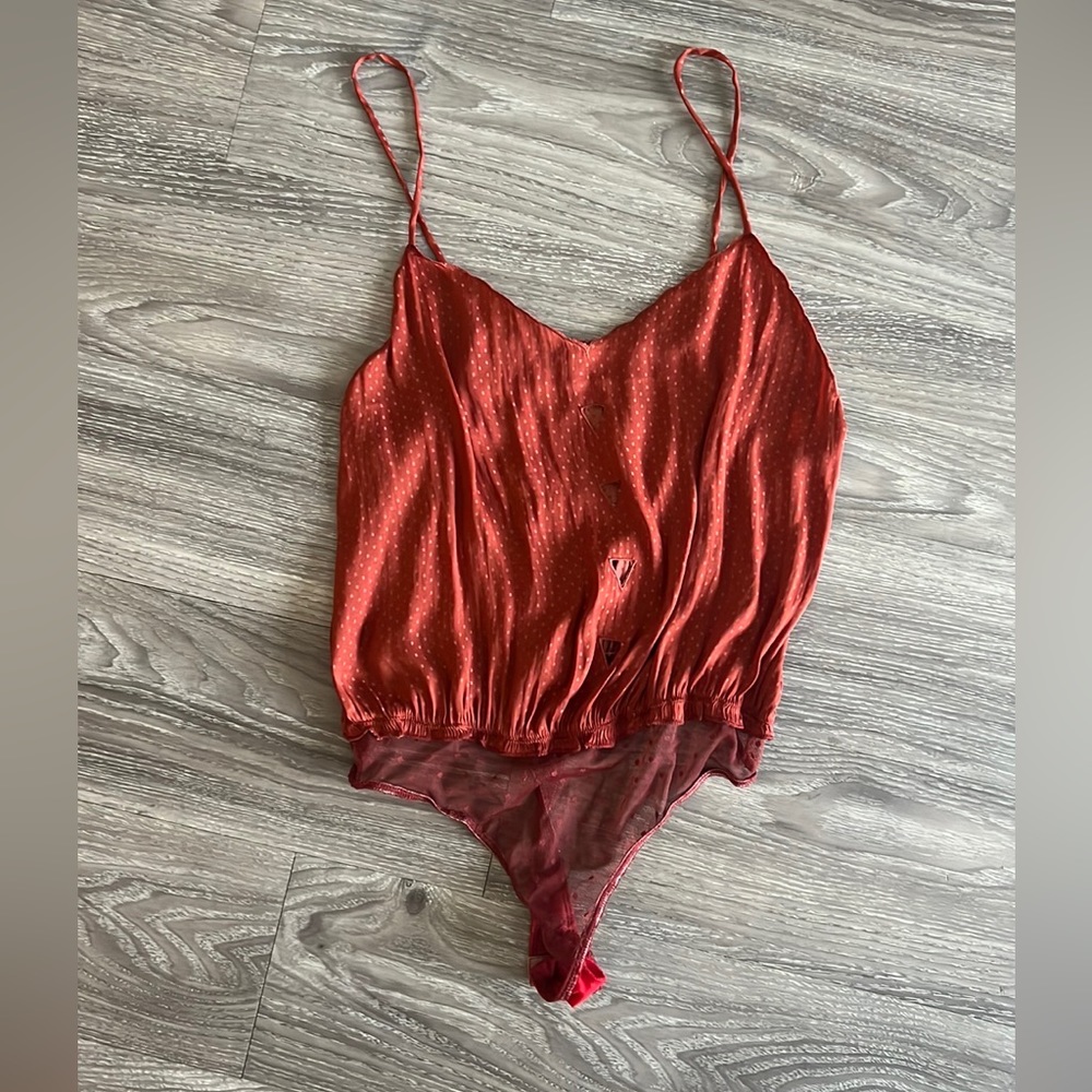 Free people intamately body suit with adjustable straps